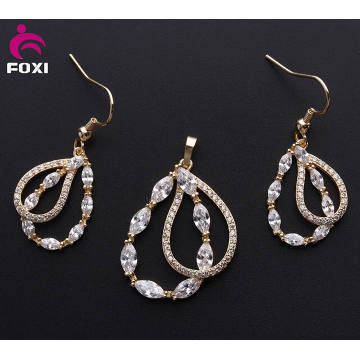 2016 Fashion Jewelry Ensemble de boucles d&#39;oreilles pendentif en cuivre